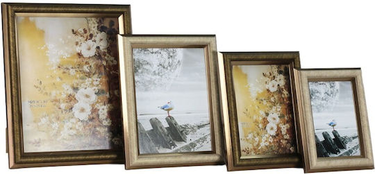 Viosarp Viosarp Kunststoff Fotorahmen mit Goldenem Rahmen