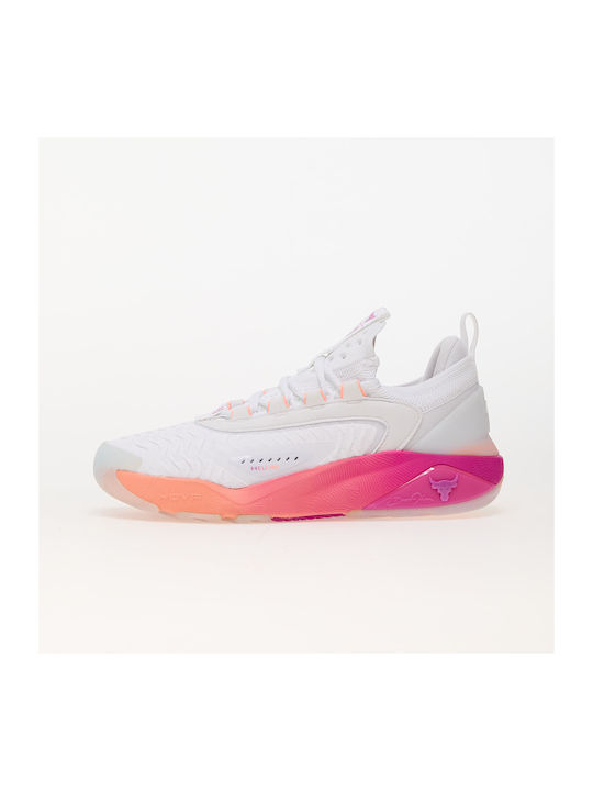 Project Rock 7 Γυναικεία Αθλητικά Παπούτσια Training White / Vivid Magenta