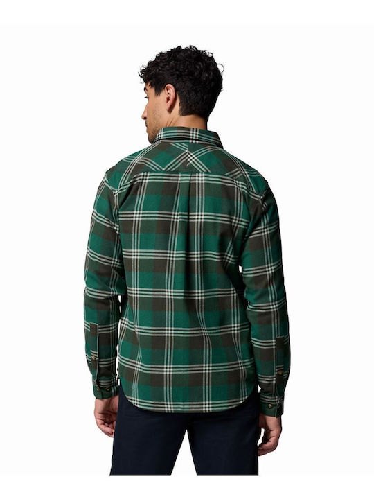 Flare Gun Stretch Long-sleeved Flannel Shirt Green