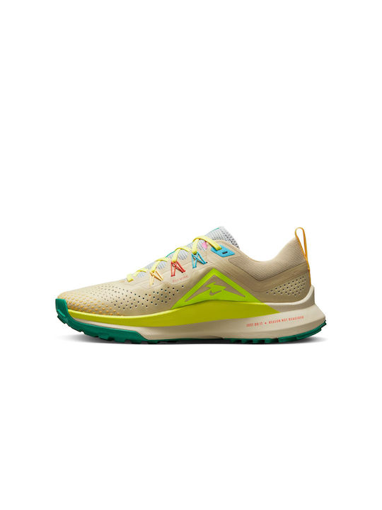 React Pegasus Trail 4 Sport Shoes Trail Running Team Gold / Baltic Blue / Stadium Green / Volt