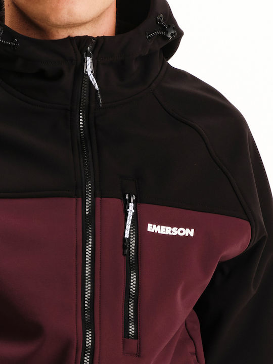 Raglan Bonded Winter Bomber Jacket Waterproof and Windproof Burgundy