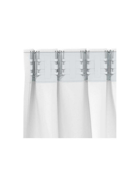 vidaXL Set Vorhänge Verdunkelung Fenster mit Bleistiftfalten Weiße 140x260cm