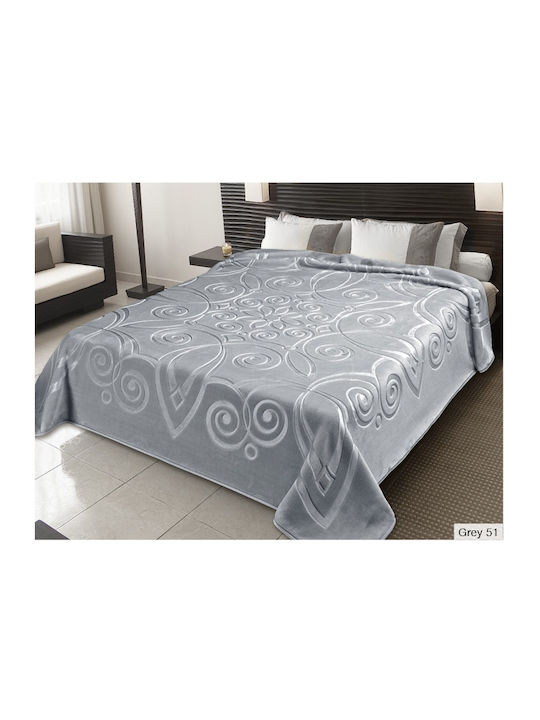 Belpla Ster 516/51 Spanish Velvet Blanket Double 220x240cm Gray
