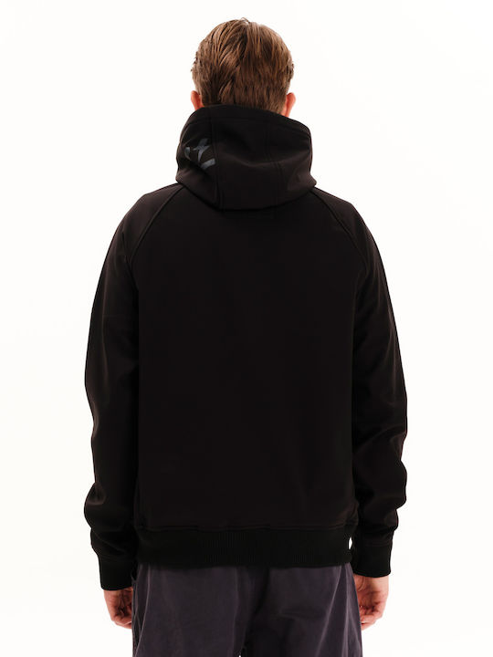Raglan Bonded Winter Bomber Jacket Waterproof and Windproof Black