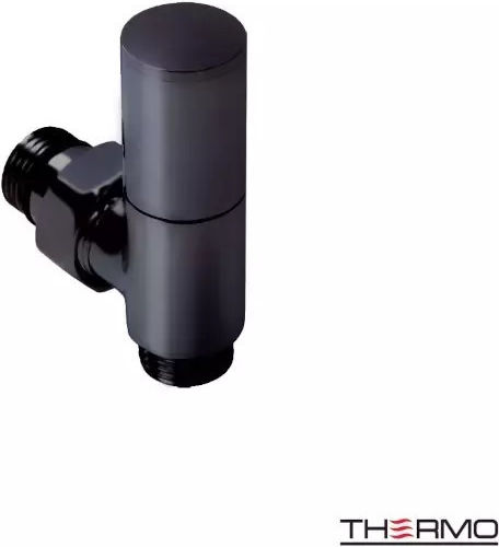Thermo Solo Towel Rail Bathroom 1200x500 Black