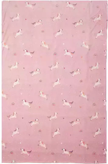 Nef-Nef Homeware Κουβέρτα Fleece Unicorns Style Lilac 160x220εκ.