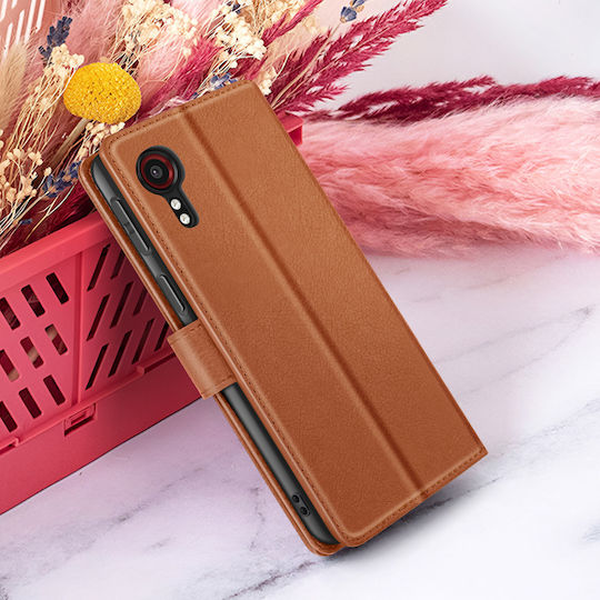 Zanaé Brieftasche Hülle Galaxy Xcover 5 Stand Magnetischer Tab Braun