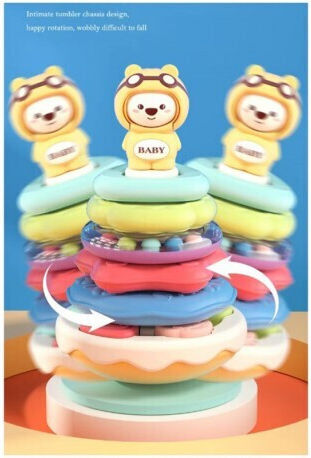 Lazarid Pyramid Toy with Music for 18++ Months