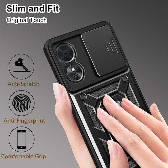 Back Cover Negru (Oppo A78 5G)
