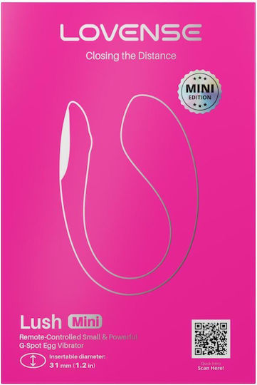 Lovense Lush Vibrator with Remote Control 9.6cm Pink