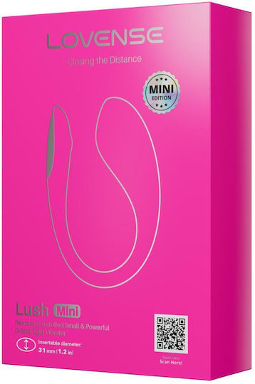 Lovense Lush Vibrator with Remote Control 9.6cm Pink