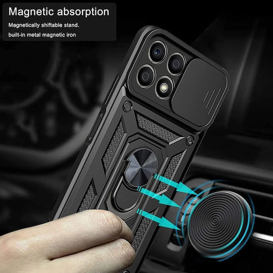Umschlag Rückseite Schwarz (Honor X8a)