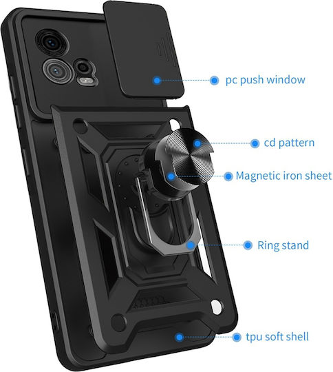 Back Cover Negru (Moto G72)