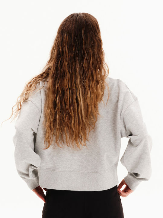 Cropped Women's Sweatshirt Gray