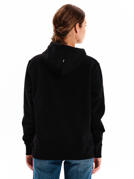 Women's Sweatshirt Hooded Black