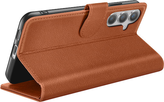 Husă Wallet Zanaé Galaxy S24 Funcție Stand Tab Magnetic Maro