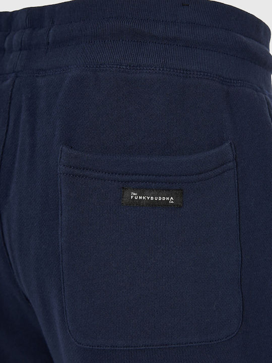 Sweatpants with Elastic Navy Blue