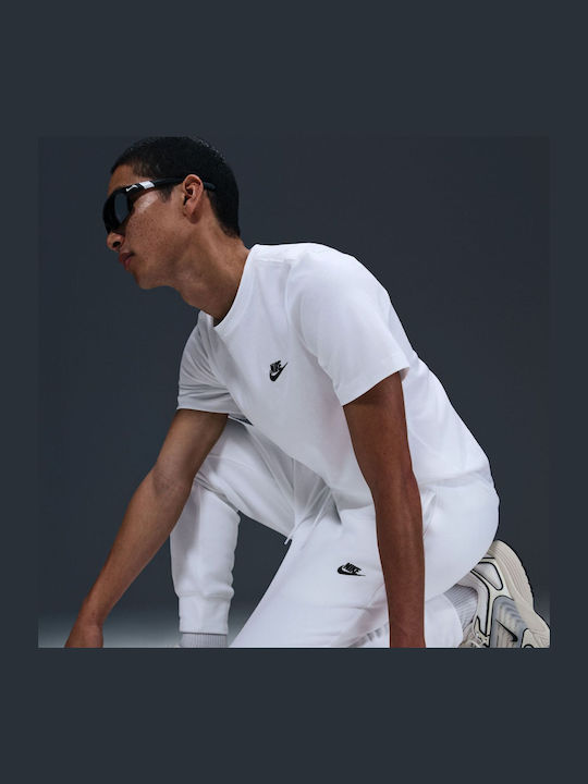 Club Sweatpants with Elastic White / Black