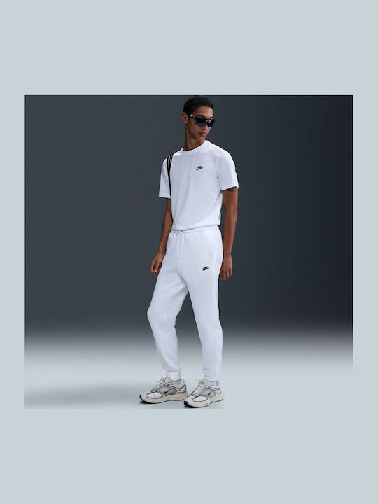 Club Sweatpants with Elastic White / Black