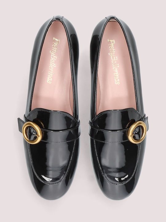 Faye Leather Women's Loafers in Black Color