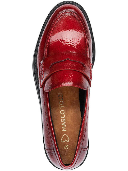 Λουστρίνι Γυναικεία Loafers σε Κόκκινο Χρώμα