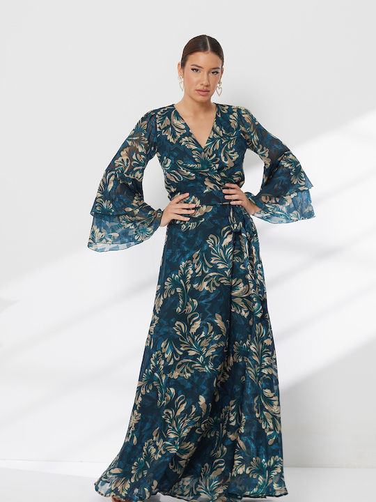 Σετ με Maxi Φούστα Floral Μπορντό