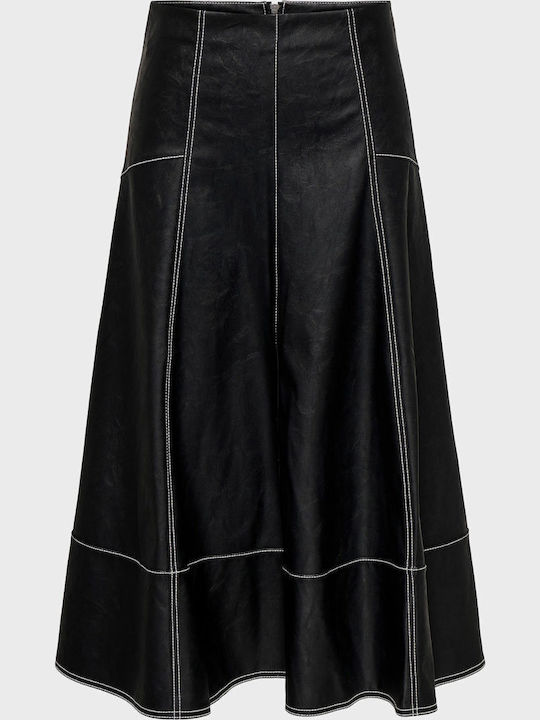 Josie Piele Midi Fustă Black