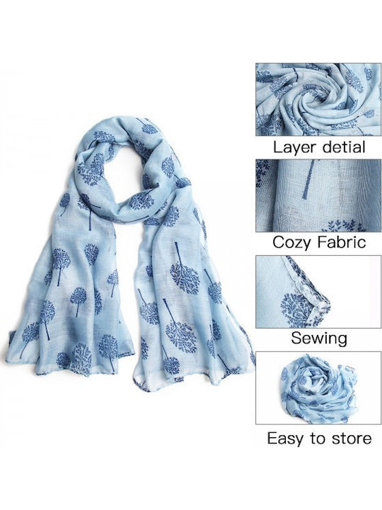 Women's Wool Scarf Blue