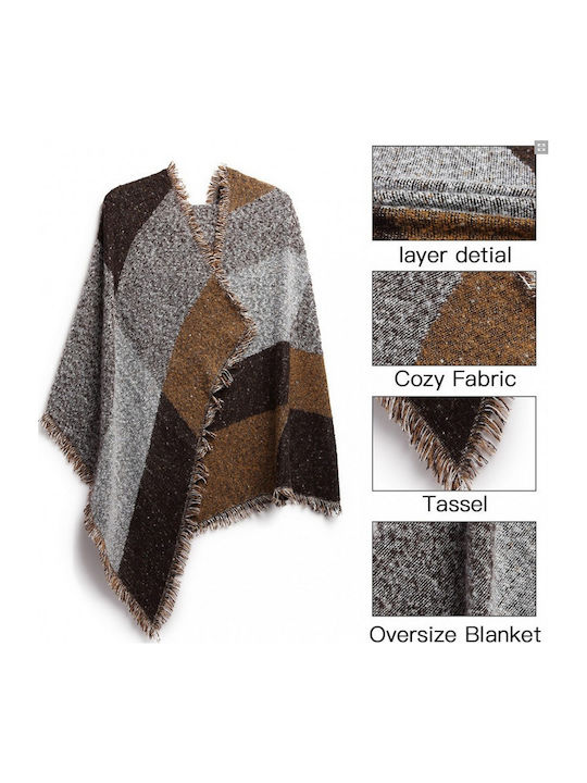 Women's Wool Scarf Brown