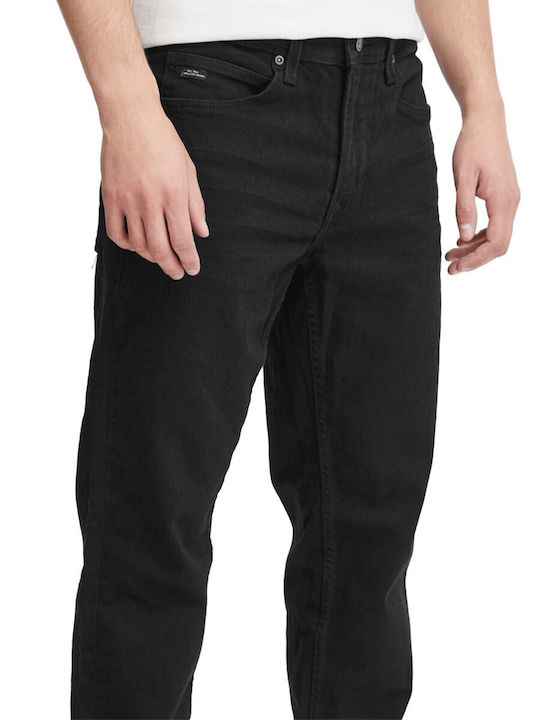 Men's Jeans Pants with Regular Straight Fit Black