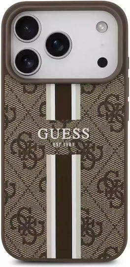 Guess Umschlag Rückseite Leder / Kunststoff / Silikon / Synthetisches Leder Braun (iPhone 17 Pro)
