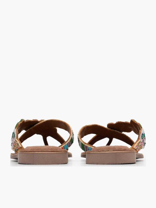 Leder Flache Sandalen für Damen