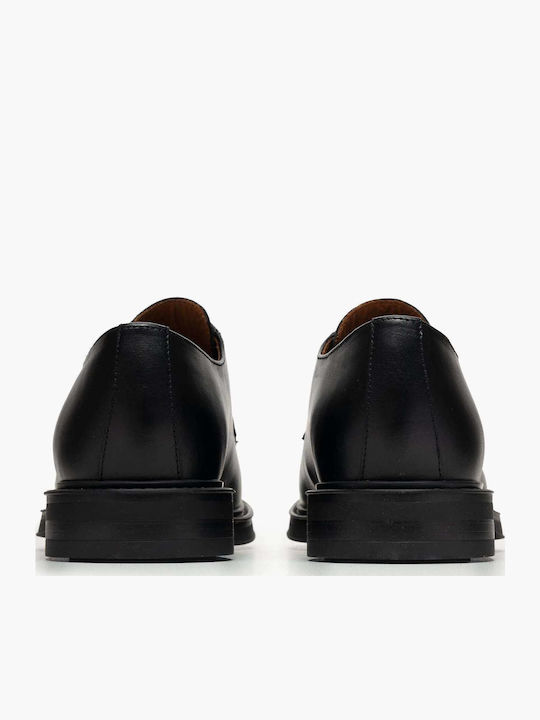 Leder Herren Freizeitschuhe Schwarz