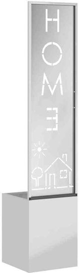 vidaXL Саксия Метал Silver 32x140x140см.