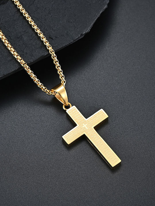 Legend Accessories Ατσάλινος Σταυρός Επιχρυσωμένος Legend Accessories Ατσάλινος Σταυρός Επιχρυσωμένος