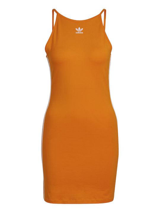 Originals Καλοκαιρινό Mini Αθλητικό Φόρεμα Αμάνικο Πορτοκαλί