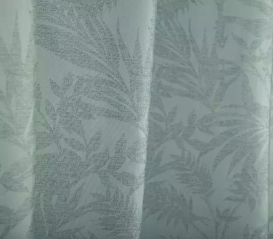 Nef-Nef Homeware Frosty Green Душ завеса Тъканна с куки 180x200см Frosty Green