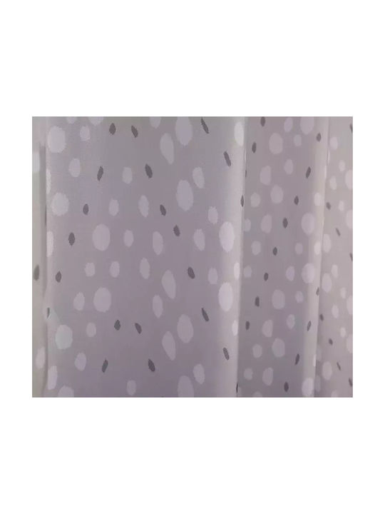 Nef-Nef Homeware Bathroom Curtain Silver Shower Curtain Fabric with Hooks 180x200cm Silver