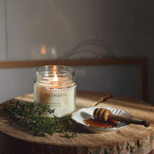 Meli Mouriki Aromatisches Soja-Kerze mit Zimt Parfüm 160gr