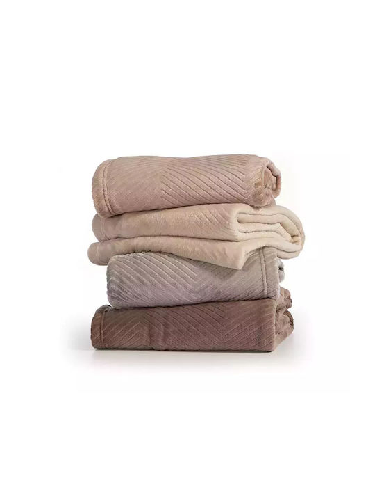 Nef-Nef Homeware Dakari Three-Seater Sofa Throw Fleece 180x300cm Brown
