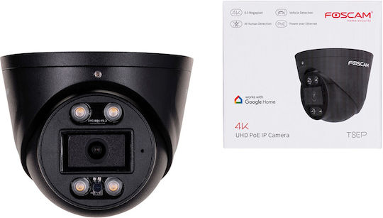 Foscam T8EP IP Surveillance Camera 4K Waterproof with Two-Way Communication and Lens 4.3mm