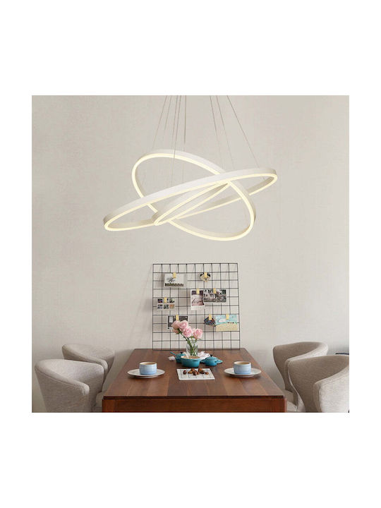 Lightex Κρεμαστό Φωτιστικό Λευκό LED με Ρυθμιζόμενο Λευκό Φως