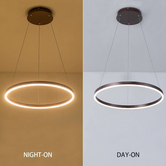 Lightex Caterina Hängelampe Braun 60cm.