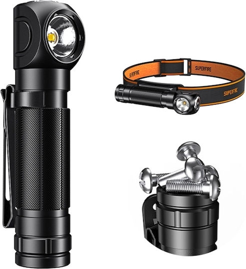 Superfire Wiederaufladbarer Handscheinwerfer LED