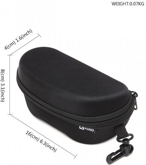 Miss Lulu Hard Shell Zipper Sunglasses Case Black