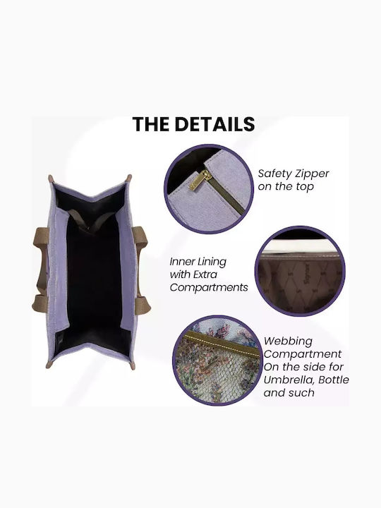 Signare Τσάντα Shopper Lavender
