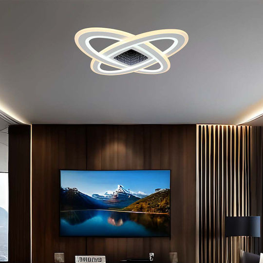 V-TAC Deckenleuchte 50cm Weiß mit Integrierter LED und Fernbedienung