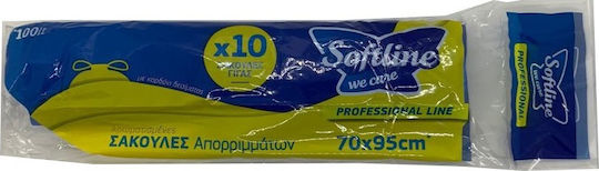 Softline Fresher Σακούλες Απορριμάτων με Κορδόνι 70x95cm 10τμχ Μαύρες