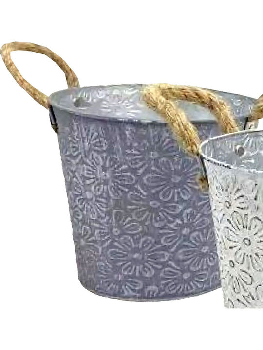 HOMie Planter Metal Green 18x18x17cm.