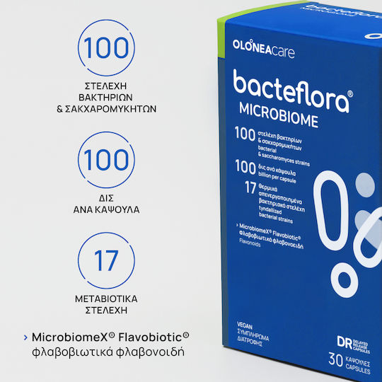 Olonea Bacteflora Microbiome Probiotice 30 capsule veget